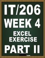 IT206 EXCEL EXERCISE PART II
